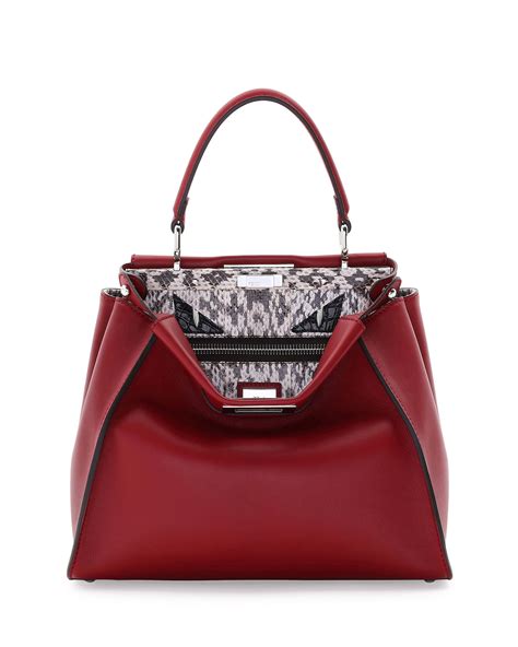 fendi peekaboo monster red|fendi peekaboo suede.